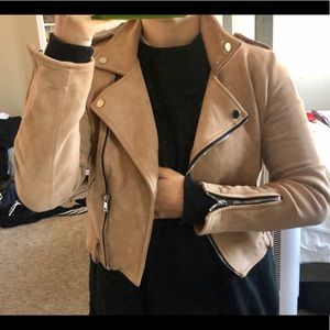 ASOS faux suede biker jacket